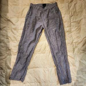 Rachel Roy Light Blue Linen Pants - Size Small